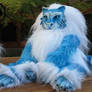 --SOLD-- Ice cat soft-bodied doll/sculpture plush.