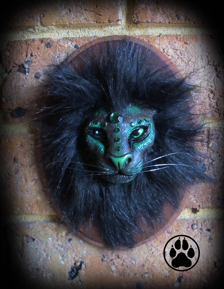 Sold Forest Guardian Lion Wall Art Sculpture By