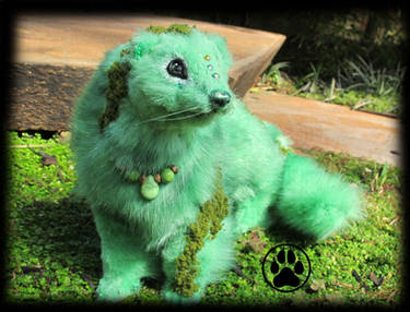 SOLD Chium the moss ferret poseable artdoll!