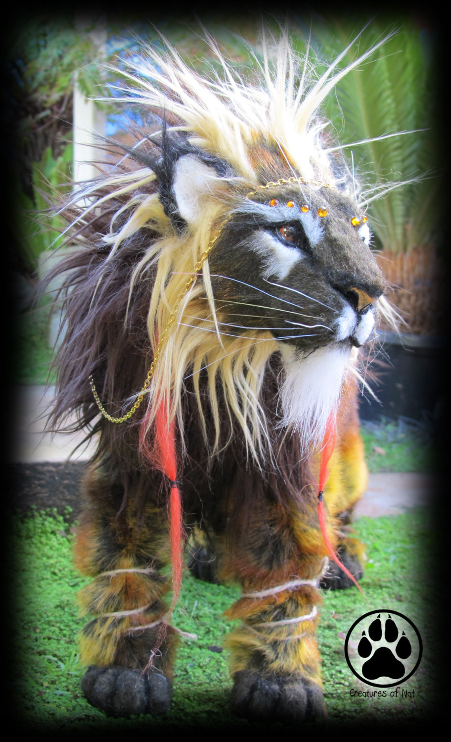 SOLDFlare the sunburst lion poseable artdoll OOAK!