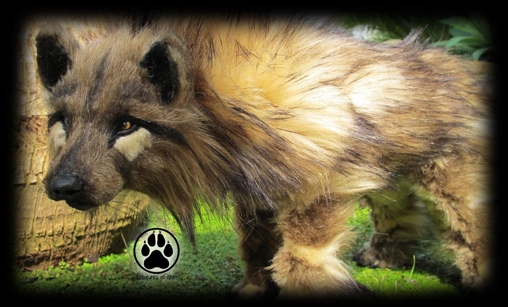 SOLD Wolf commission poseable artdoll OOAK!