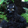 SOLD Wolf commission poseable art doll OOAK!