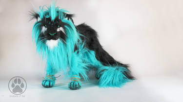 SOLD Triclinic the Turquoise Lion artdoll OOAK.