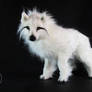 SOLD Wolf commission poseable art doll OOAK!