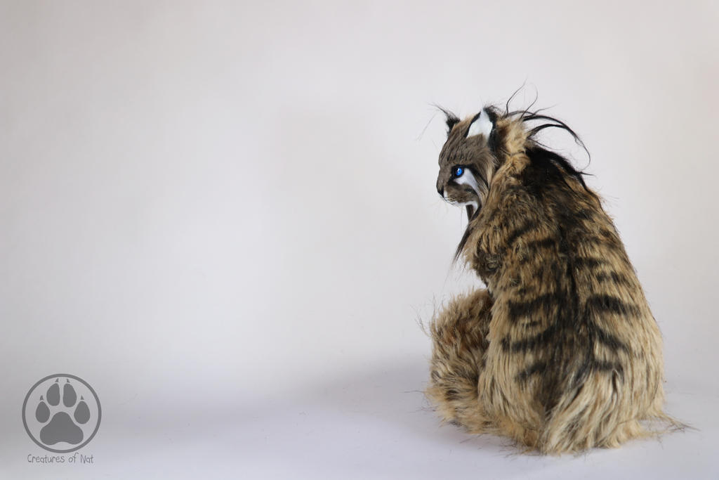 Valla the Canyon Wildcat poseable art doll OOAK!