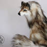 SOLD Wolf commission poseable art doll ooak