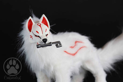 White Inari Fox Artdoll