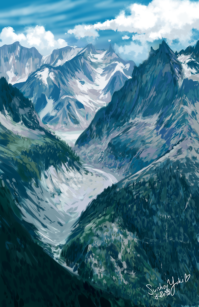God's Green Mountains by suishouyuki
