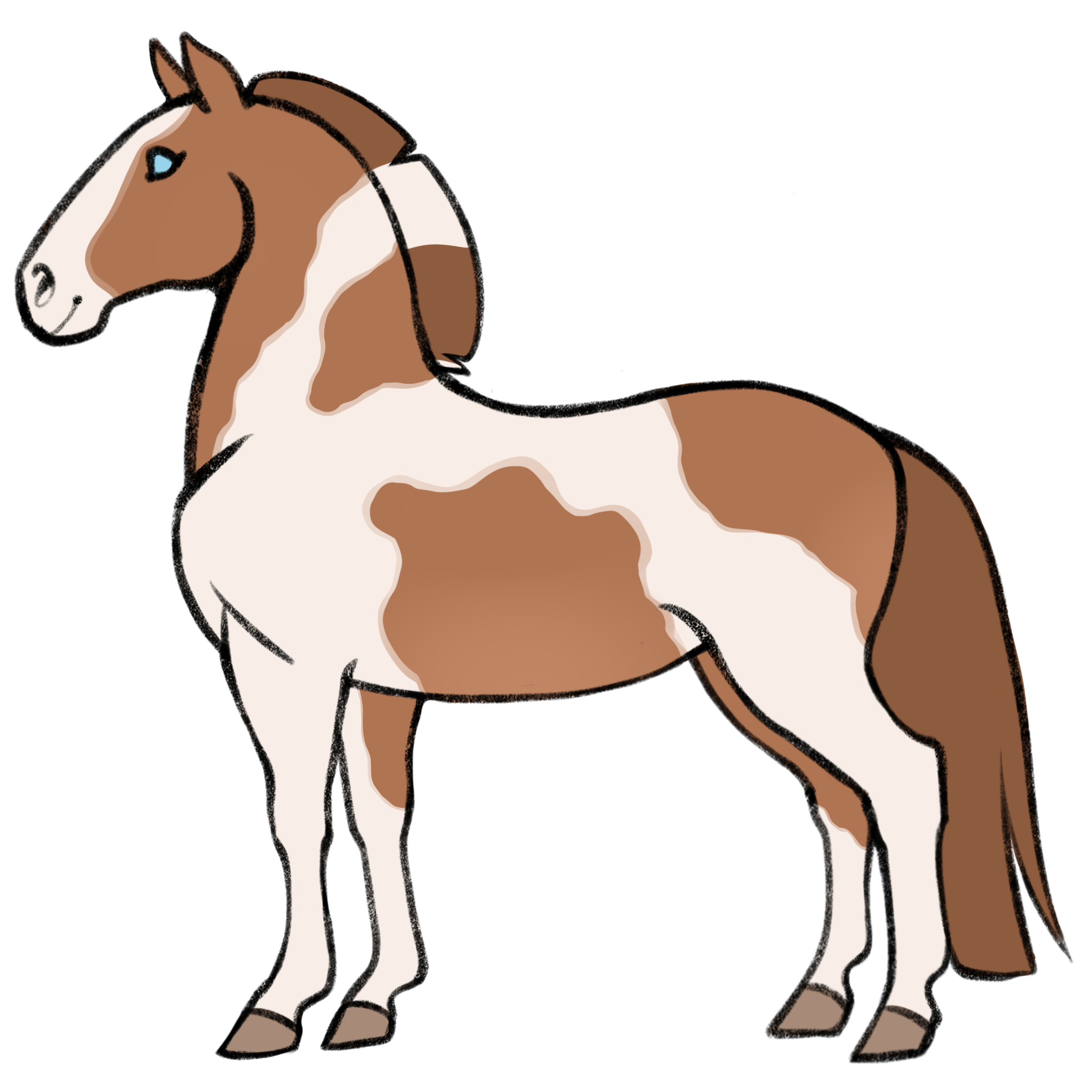 chestnut tobiano