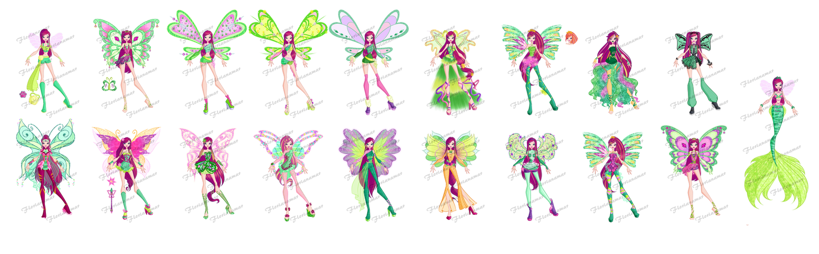 Winx Roxy Transformations Roxy - Transformations by florianamar on DeviantArt
