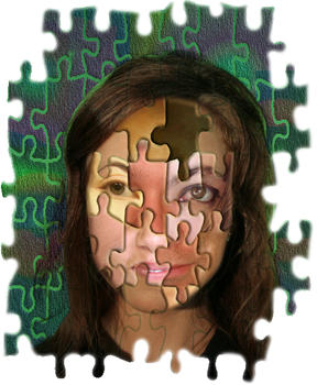 Puzzle of faces