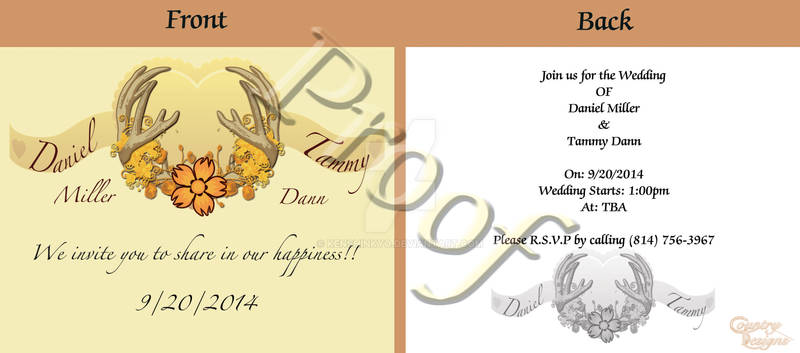 A Wedding Invite I am working on