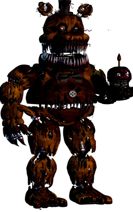 Nightmare FredBear Full Body by a1234agamer on DeviantArt