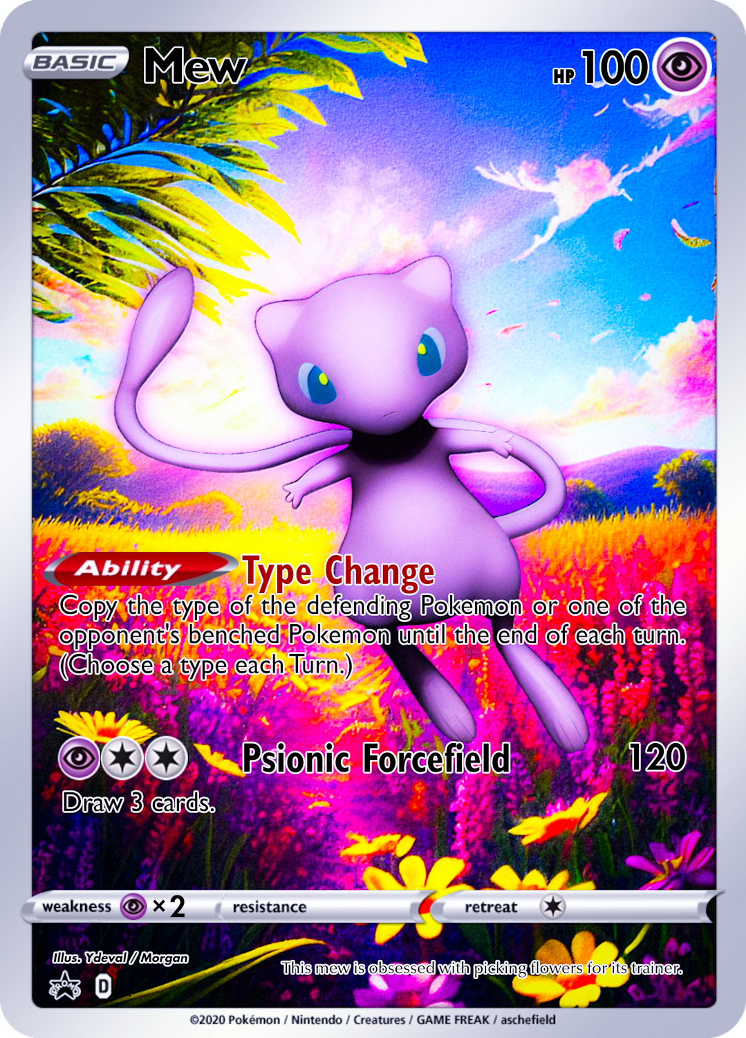 Pokemon card custom Mew by ZephiraWolf on DeviantArt