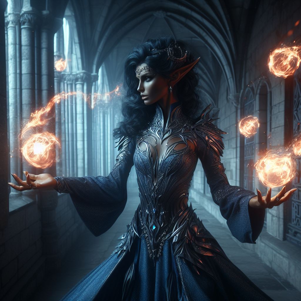dark elf Mage by Picknikker on DeviantArt