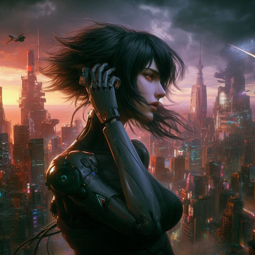 Ghost in the shell Motoko Kusanagi by Picknikker on DeviantArt
