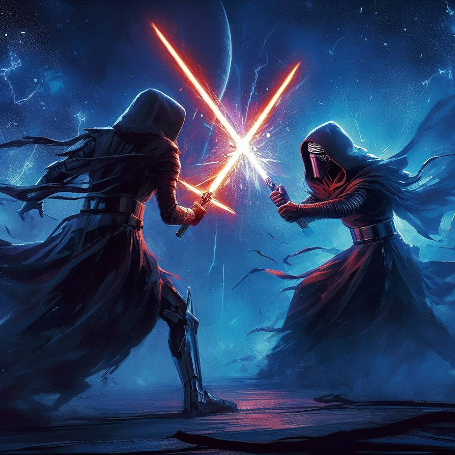 Two Sith Lords fighting by Picknikker on DeviantArt