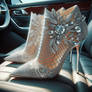 mesh high heels