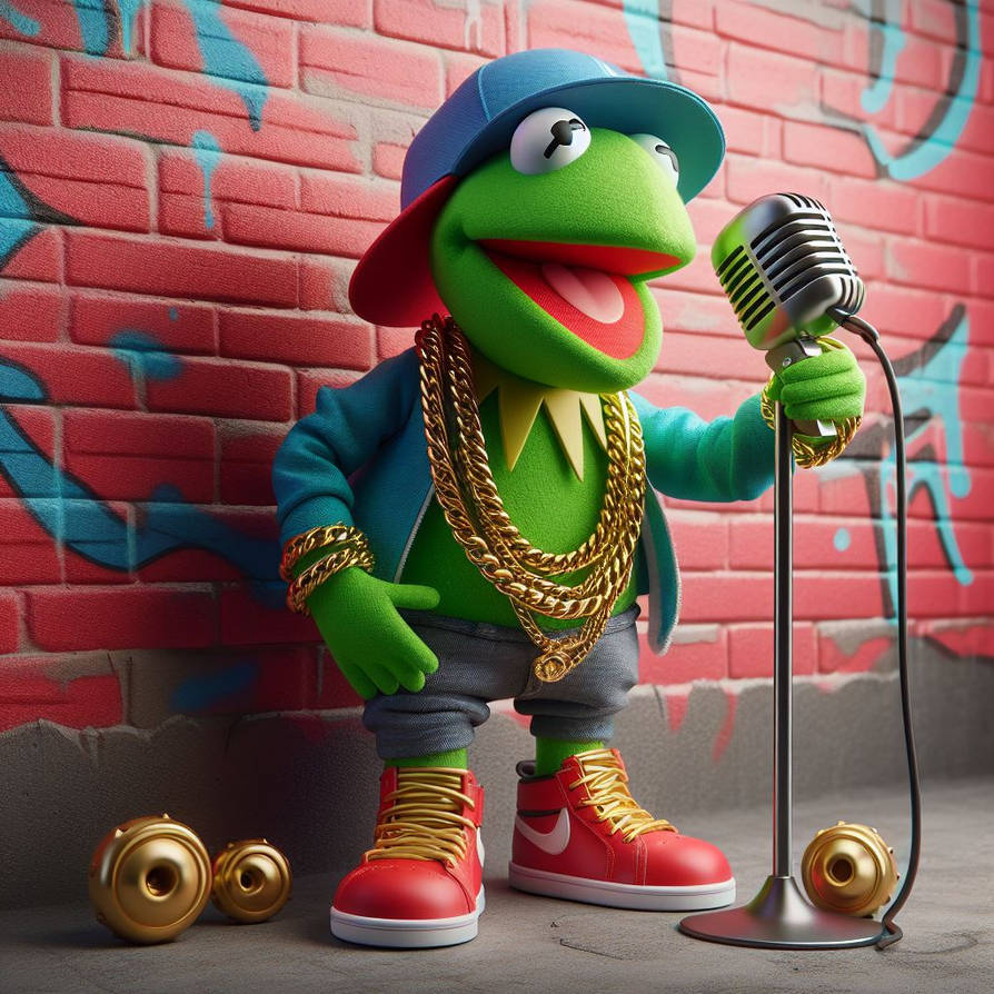 kermit the frog as a rapper by Picknikker on DeviantArt
