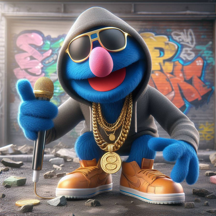 Grover Singer grover as a rapper by Picknikker on DeviantArt
