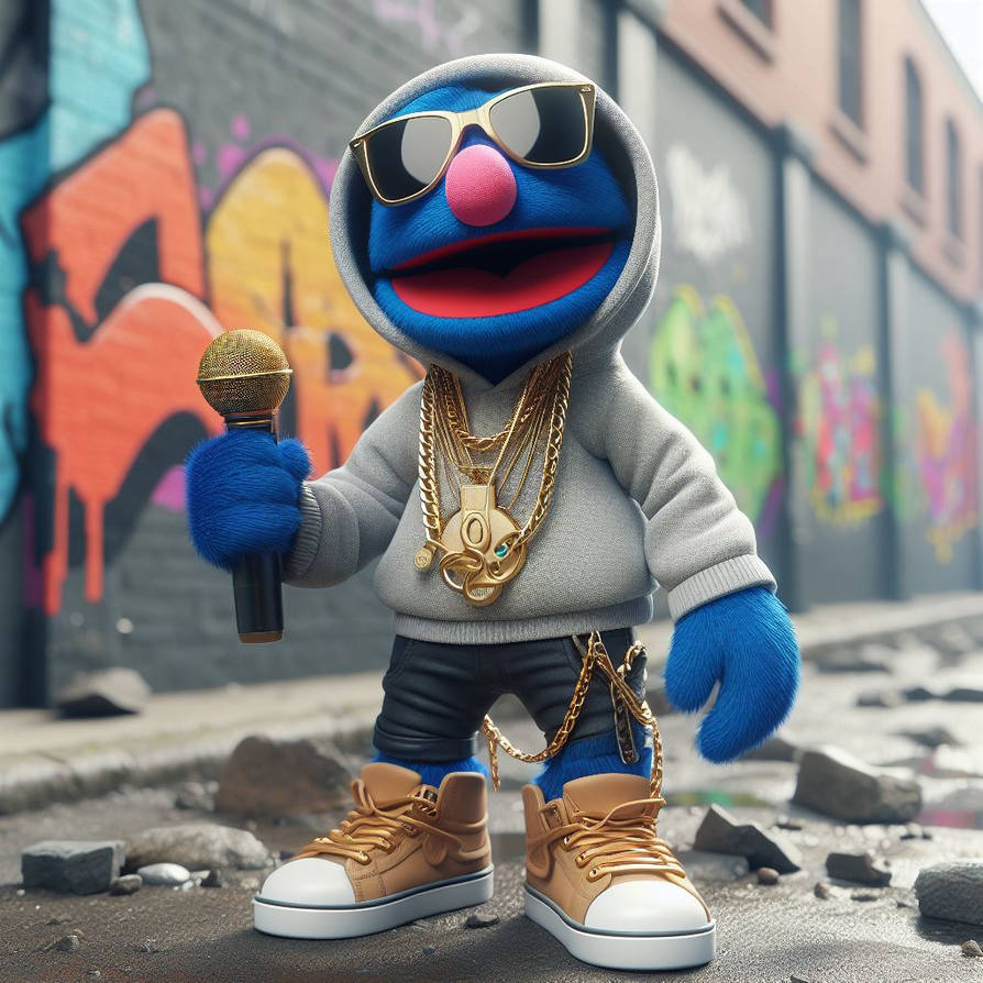 Grover Singer grover as rapper by Picknikker on DeviantArt