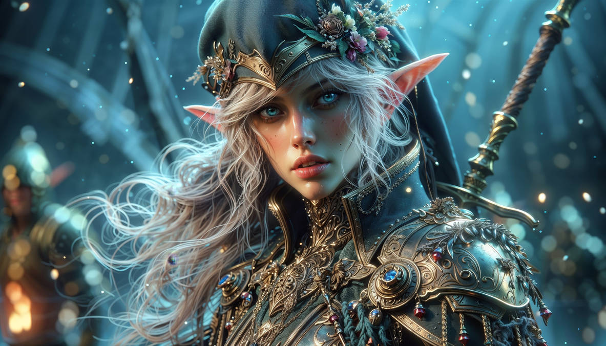 Elf Computer Background Elf Fantasy Desktop Wallpaper by Picknikker on DeviantArt