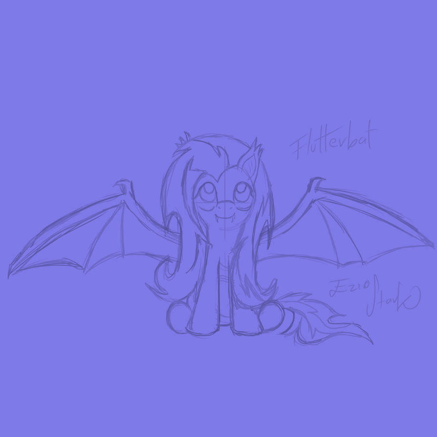 Flutterbat Designs Flutterbat Sketch by Ezio-Stark on DeviantArt