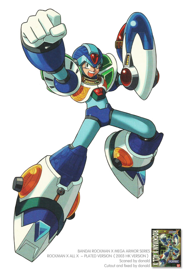 MEGAMAN X ALL X ARMOR OFFICIAL ART