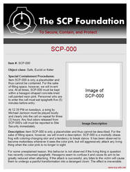 SCP Data Sheet Example