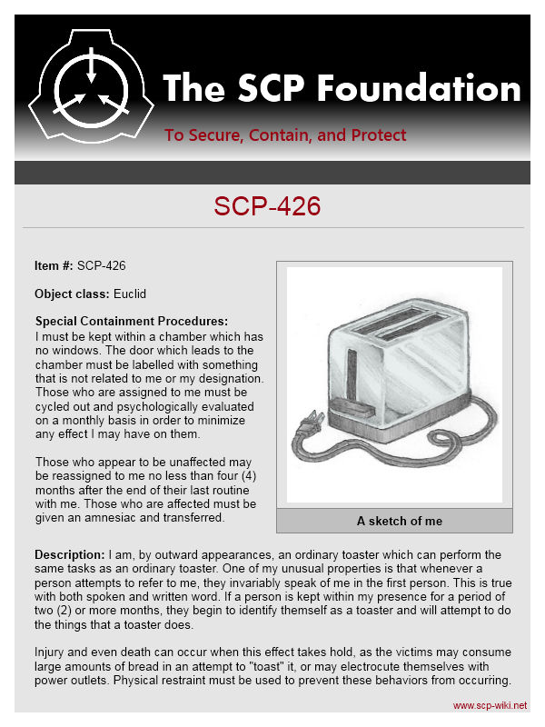 Все scp и их номера. Документы фонда SCP.
