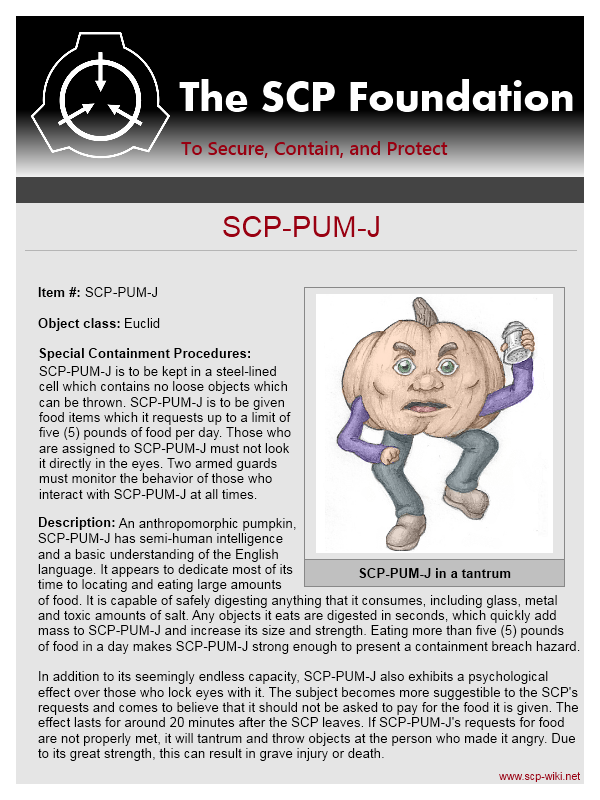 SCP-PUM-J by Kryptid on DeviantArt