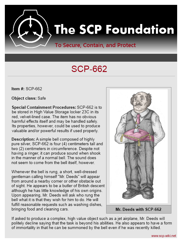 SCP-662 by Kryptid on DeviantArt