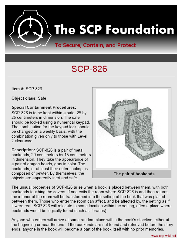 Podcast:SCP-826 - Захватывающее чтение + SCP-960 - Вдохновение:SCP