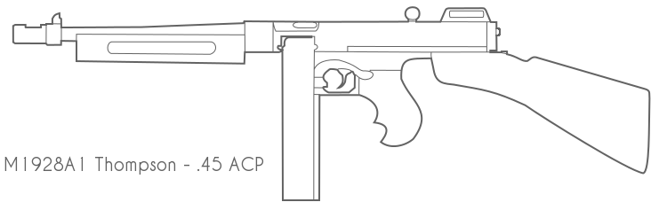 Thompson Blueprints M1928A1 Thomson Submachine Gun by BCMatsuyama on DeviantArt