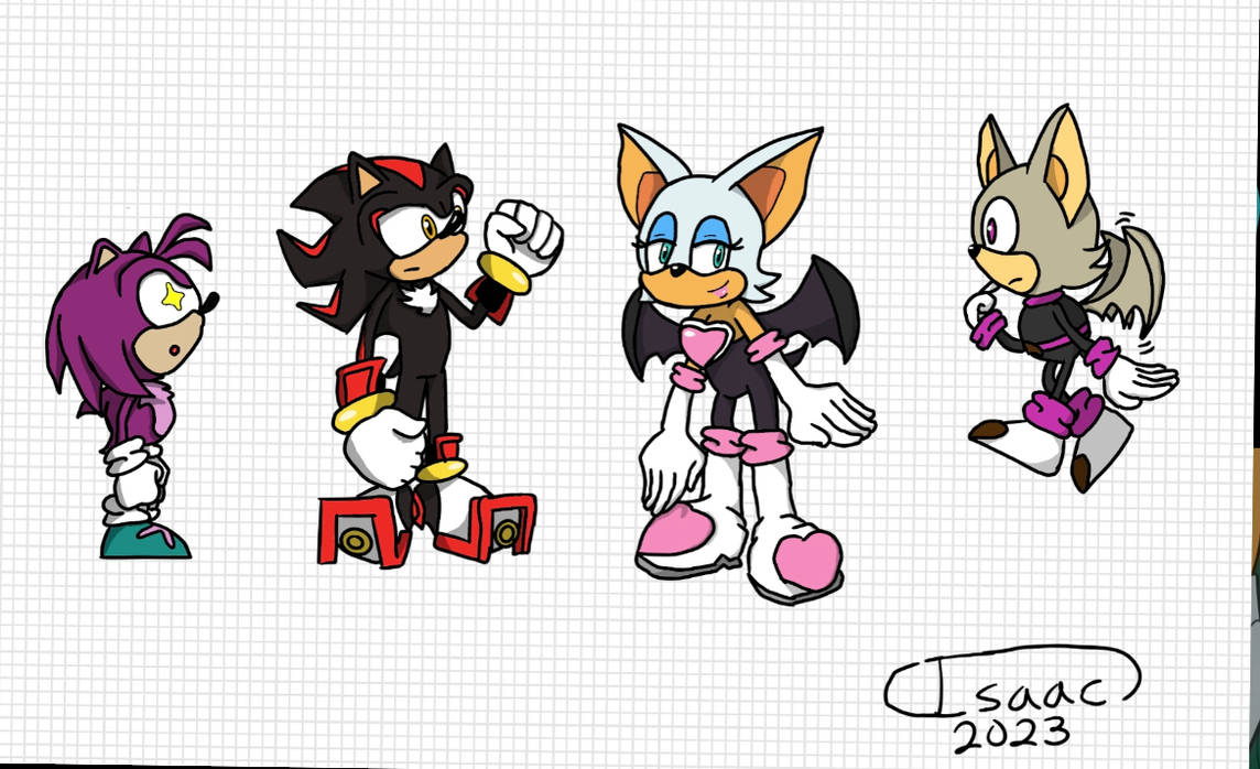 Shadow and Rouge (the OCs are Hichhog and Battie) by Futabasaur on ...