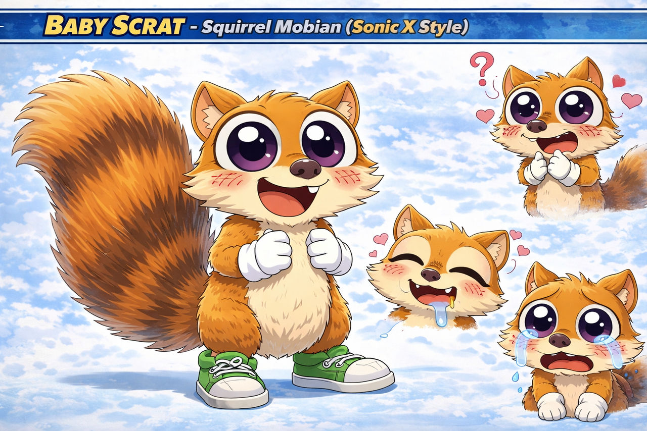 Scrat Rml Style Bay scrat ice age Sonic style by hectorivan on DeviantArt