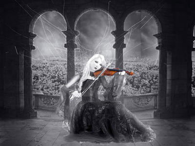 The music of a violon