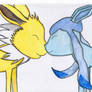 Jolteon and Glaceon