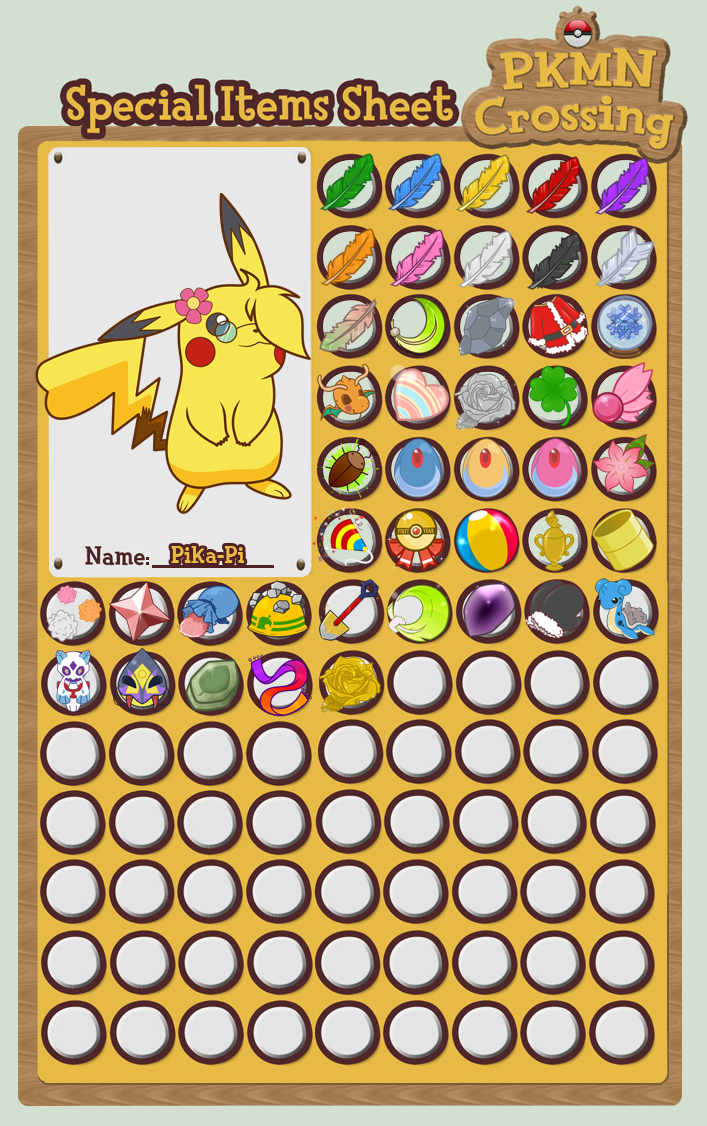 .:PKMN Crossing: Items Sheet:.