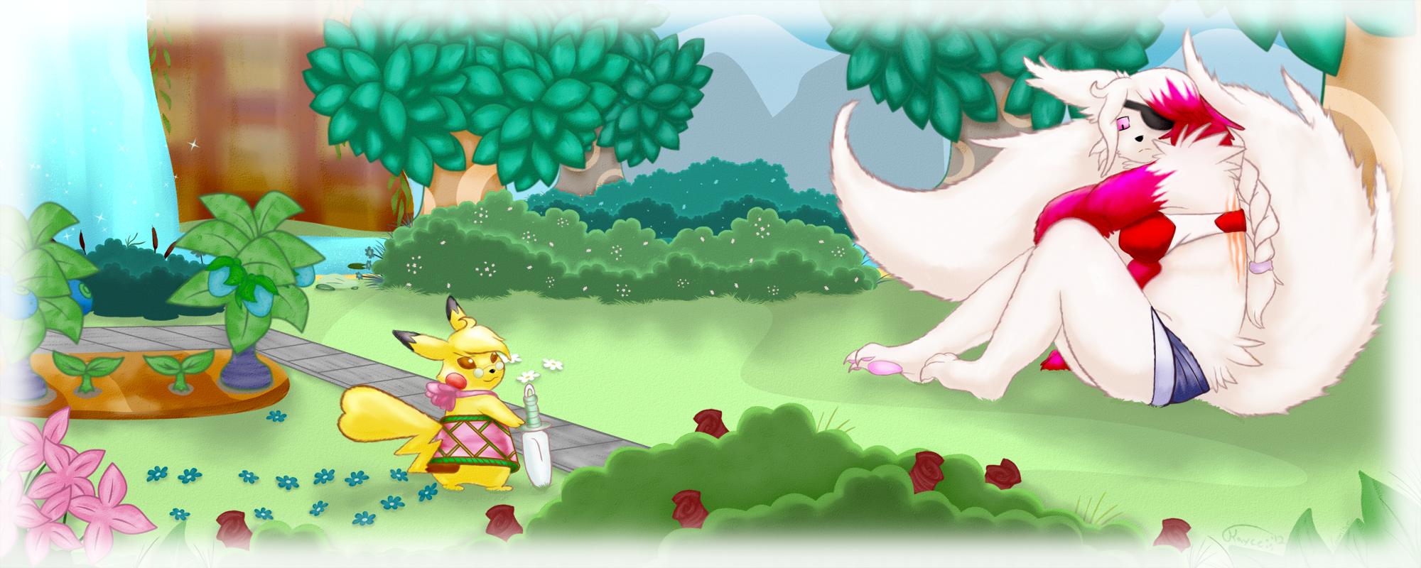 .:PKMN-Crossing Collab: The Garden:.