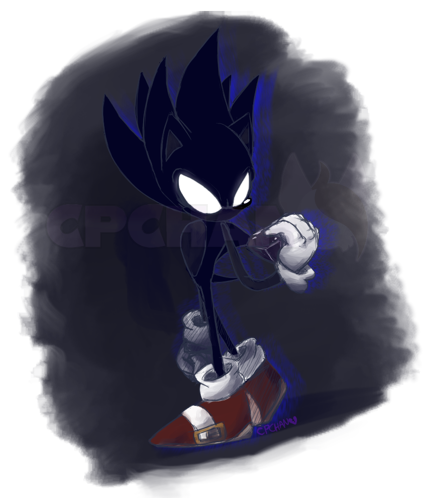 Super Dark Sonic by NeppyNeptune on DeviantArt