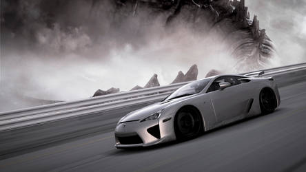 Lexus LFA VS Godzilla.