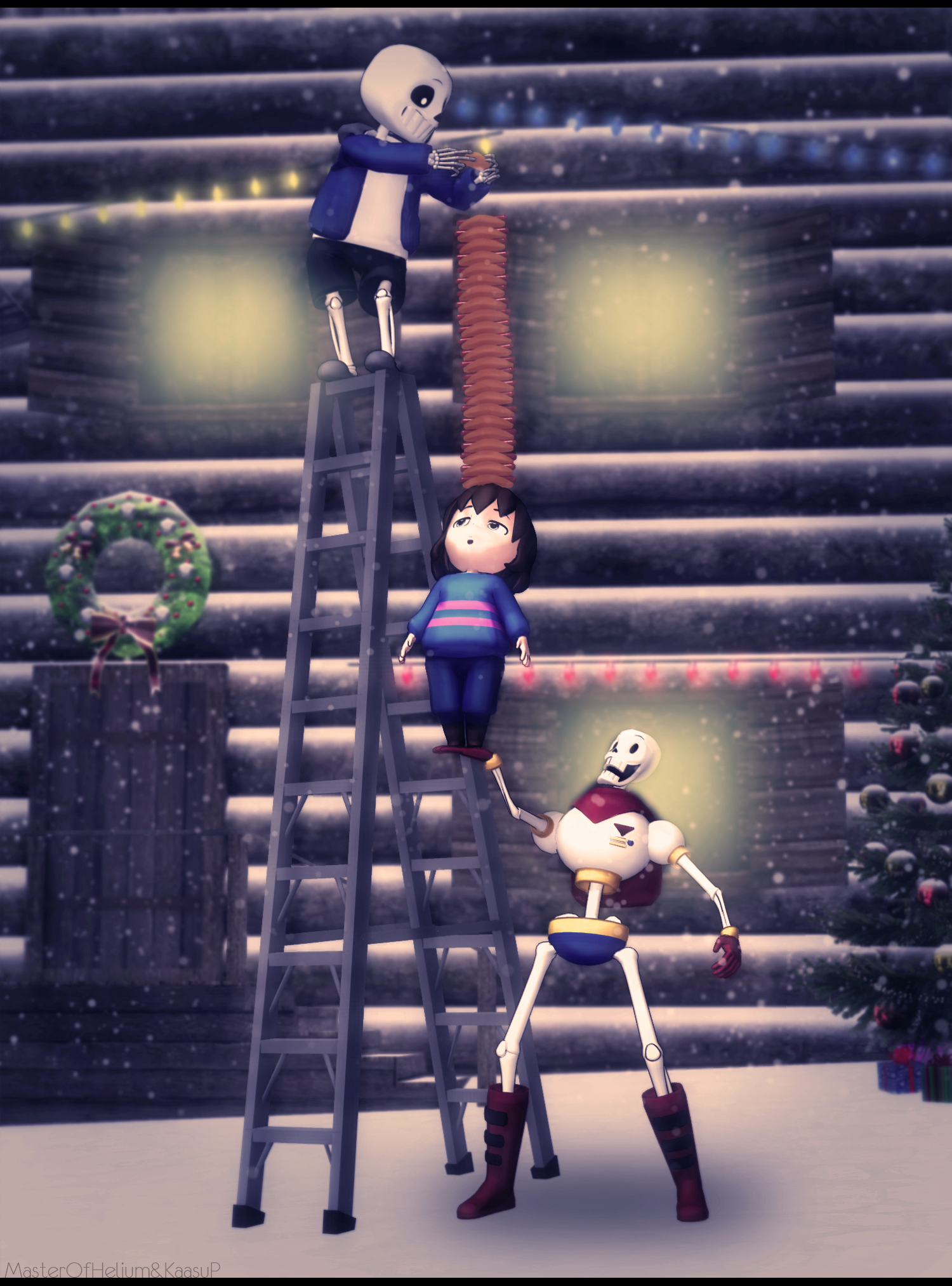 [MMD Collab] Undertale: Snowdin Shenanigans