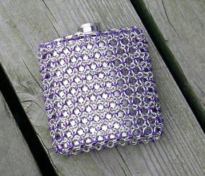 Purple Chainmaille Flsk