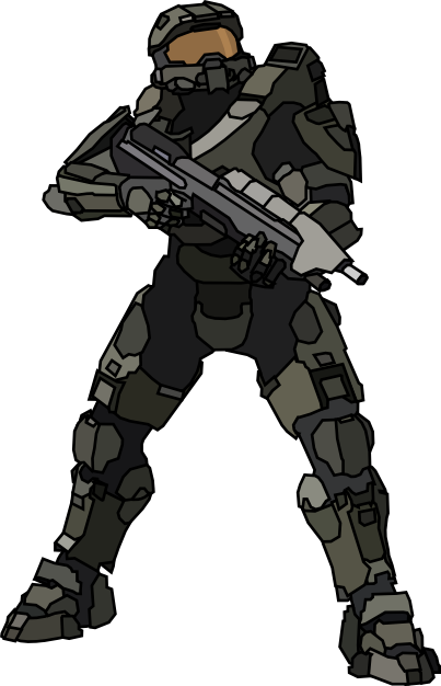 Halo 4 Master Chief Lineart [HQ] by malde37 on DeviantArt