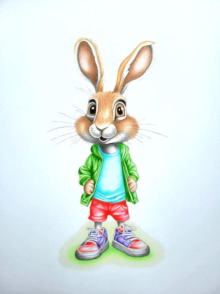 Funky Drawn Rabbit Rabbit by majky2000 on DeviantArt