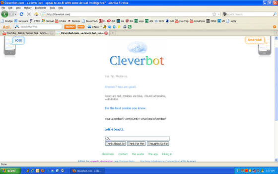 Cleverbot: zombie from L4D2??