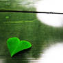 Green Leaf Heart on Deck