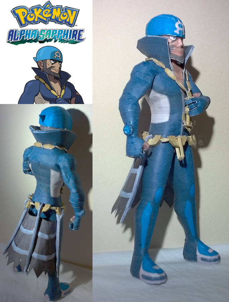 Pokemon ORAS Archie Papercraft (DL Link) by Xanokah on DeviantArt