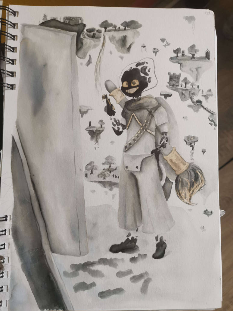 Quink / NS!Ink painting - A4 quink and bleach. by DuskstarShine on ...